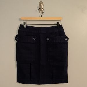 Tulle l NWT Navy Blue Textured Skirt